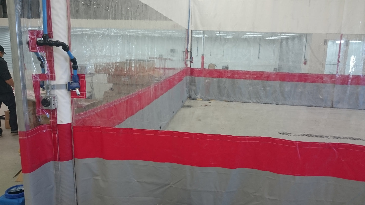 Track & Trolley Curtain Kit 10' x 18' (With Window & Hardware)