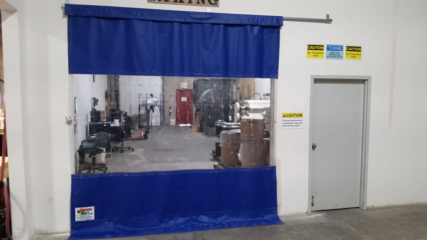 Track & Trolley Curtain Kit 10' x 18' (With Window & Hardware)