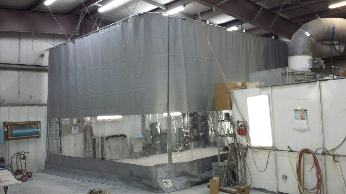 Track & Trolley Curtain Kit 10' x 18' (With Window & Hardware)