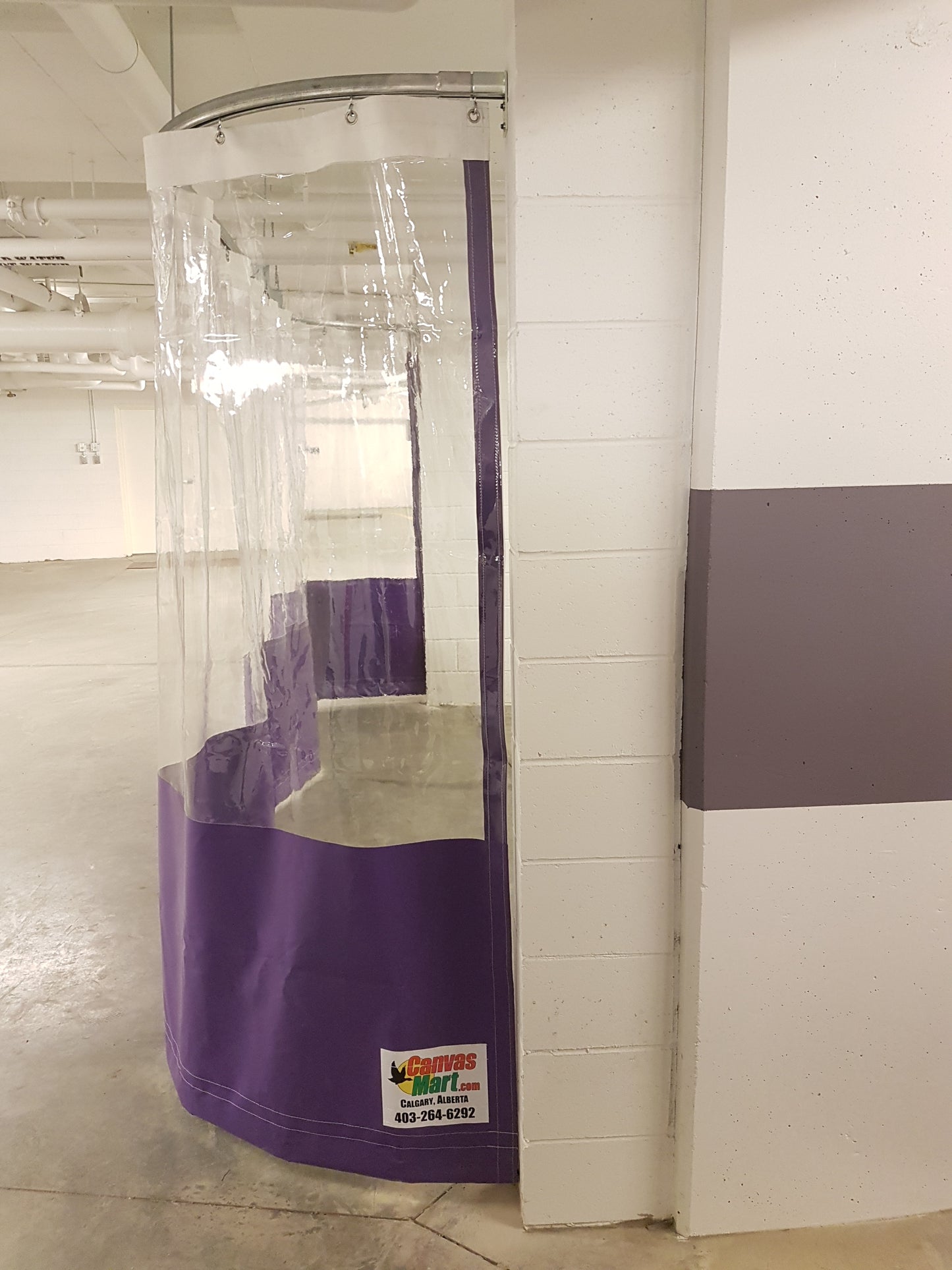 Track & Trolley Curtain Kit 10' x 18' (With Window & Hardware)