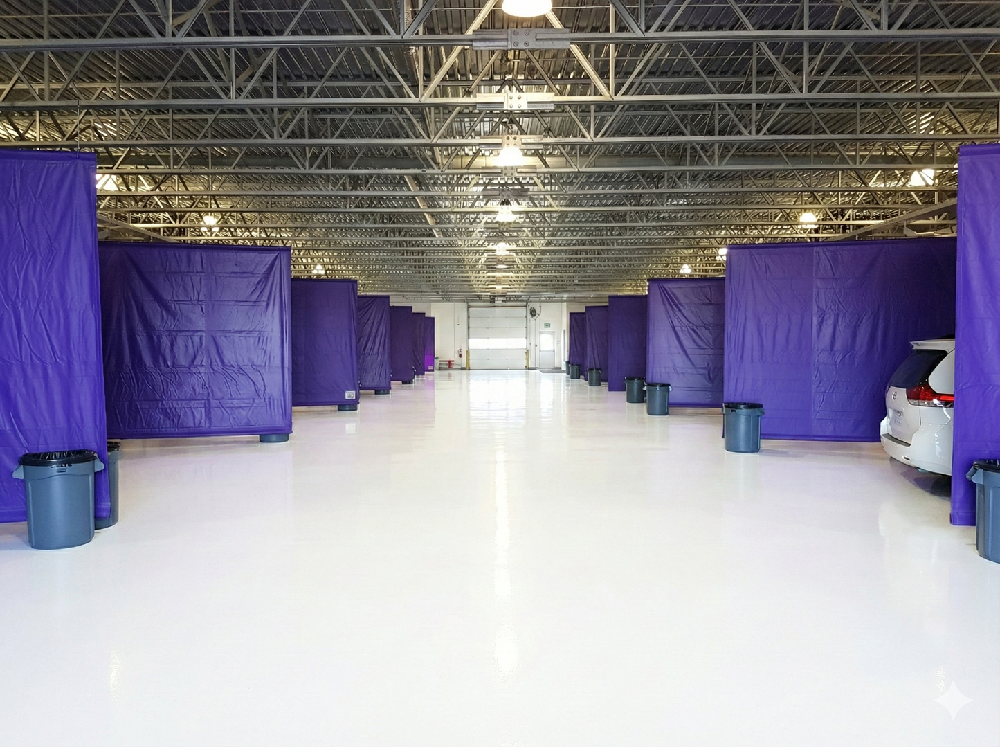 Car Wash Curtain 10' high x 20' long (Solid Vinyl)