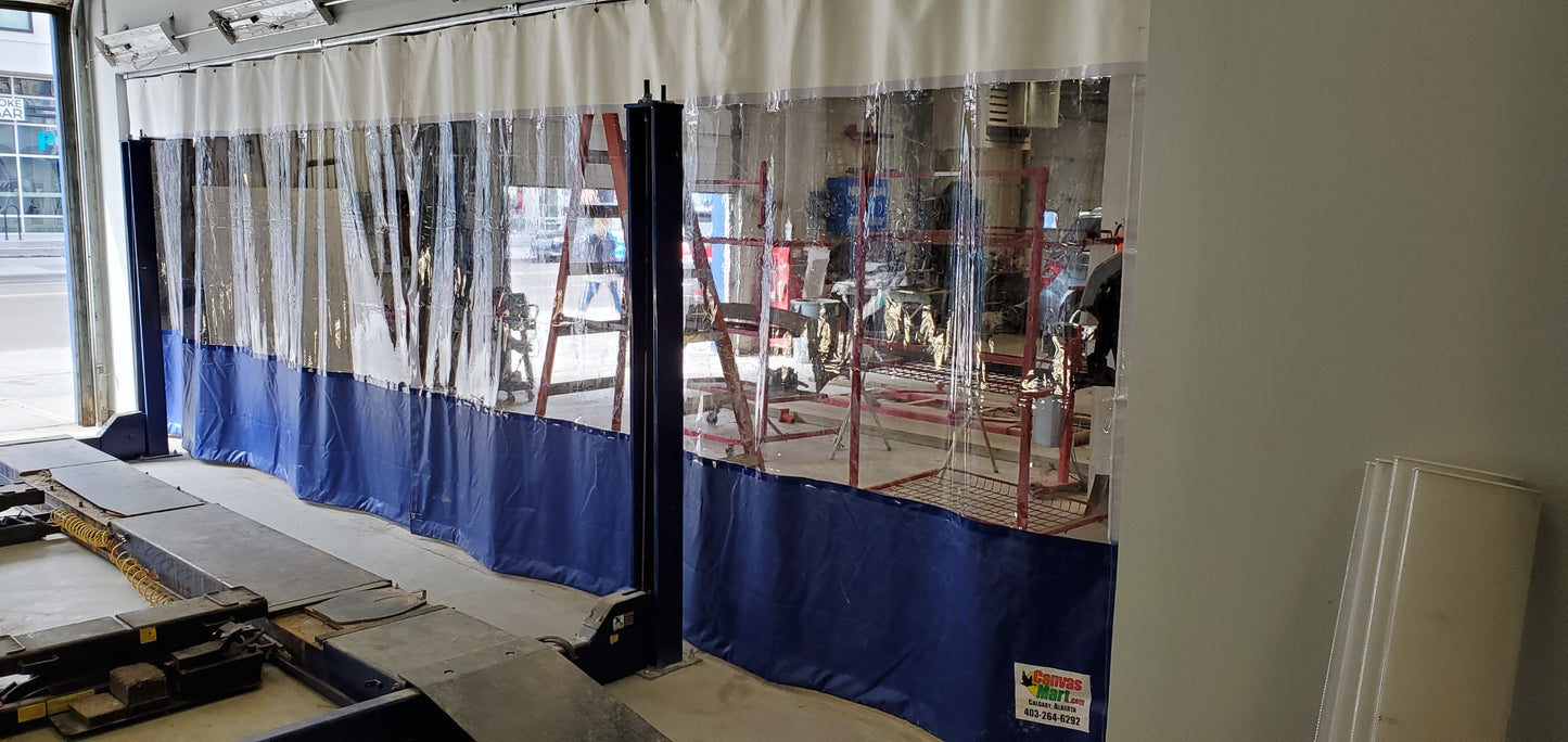 Track & Trolley Curtain Kit 10' x 18' (With Window & Hardware)