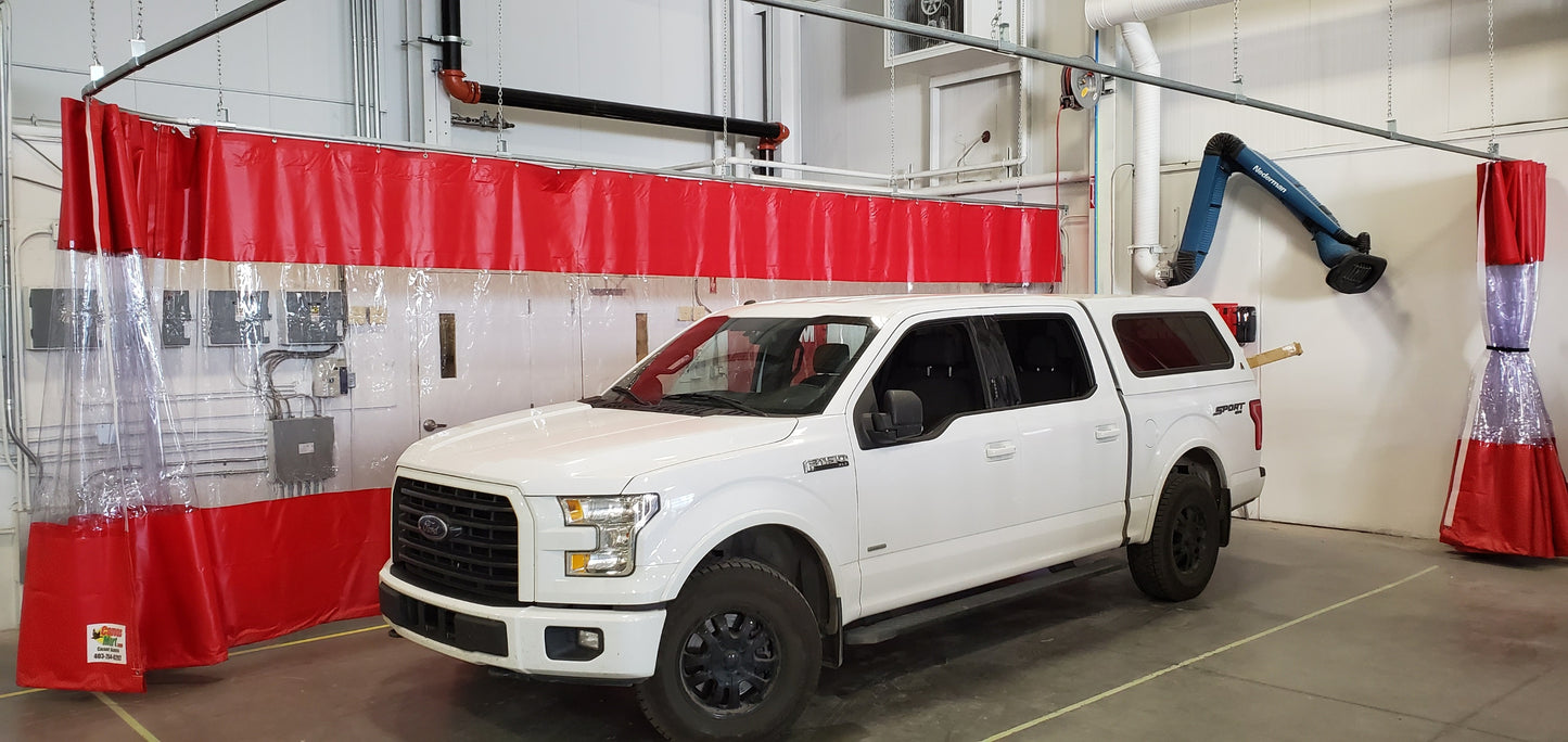 Track & Trolley Curtain Kit 10' x 18' (With Window & Hardware)