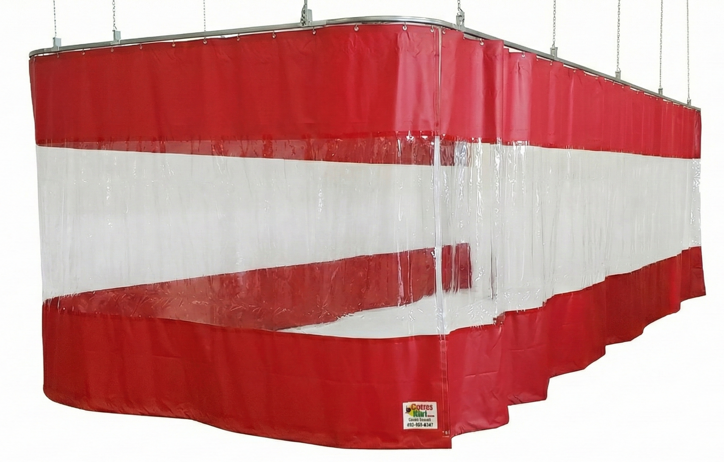 Track & Trolley Curtain Kit 10' x 18' (With Window & Hardware)
