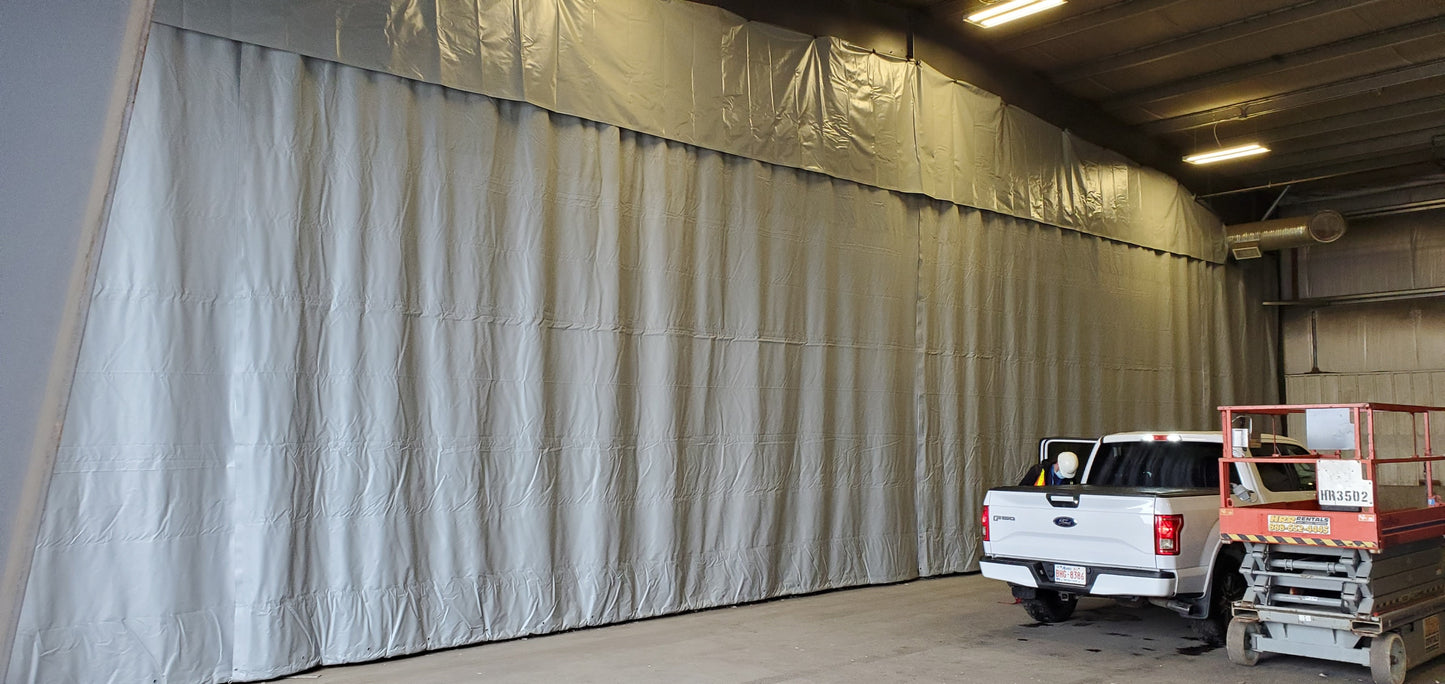 Track & Trolley Curtain Kit 10' x 18' (With Window & Hardware)