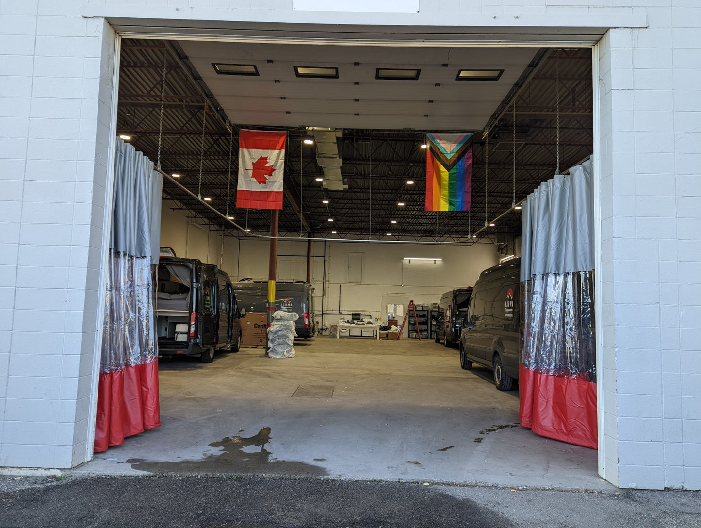 Track & Trolley Curtain Kit 10' x 18' (With Window & Hardware)