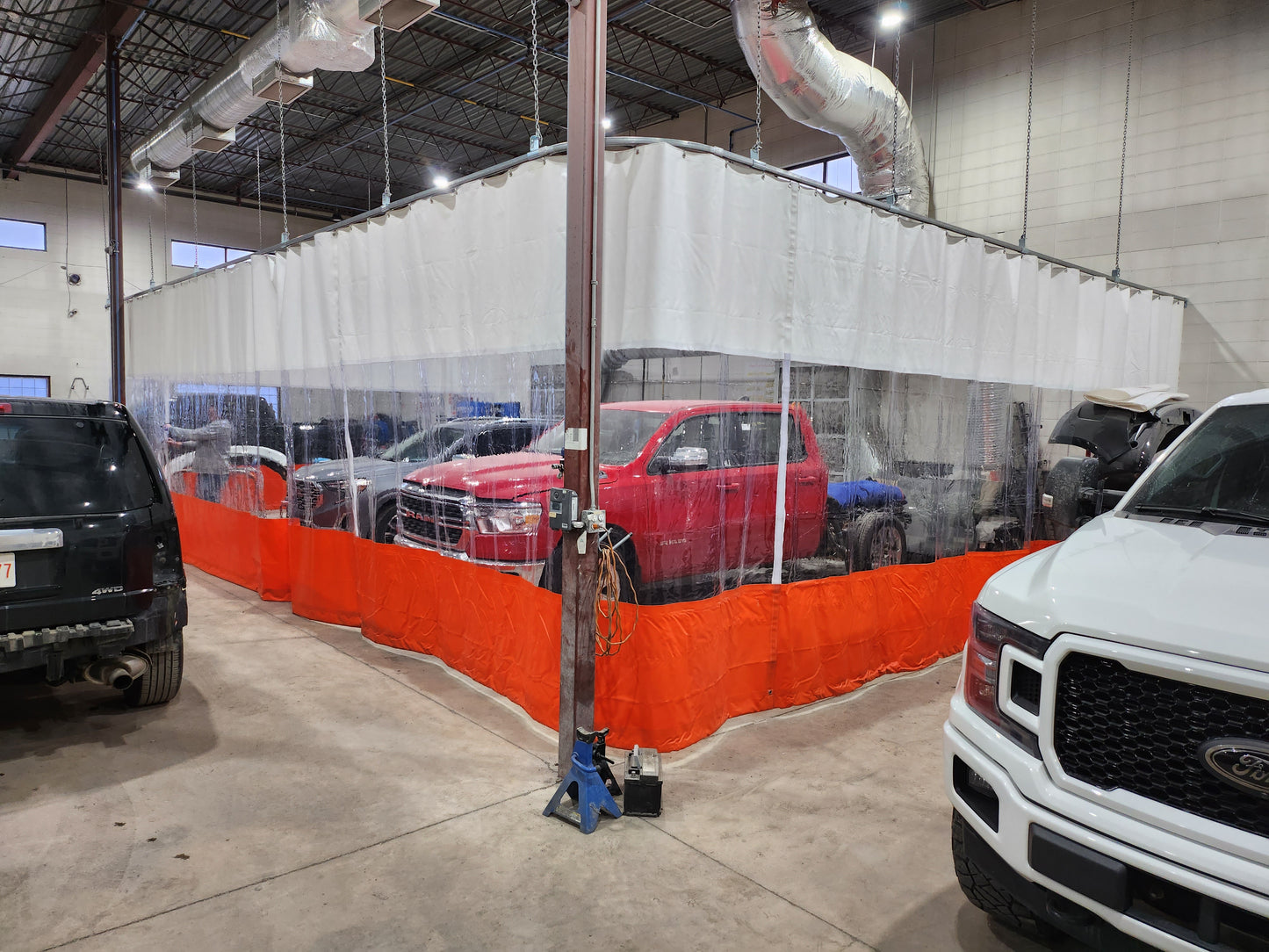 Track & Trolley Curtain Kit 10' x 18' (With Window & Hardware)