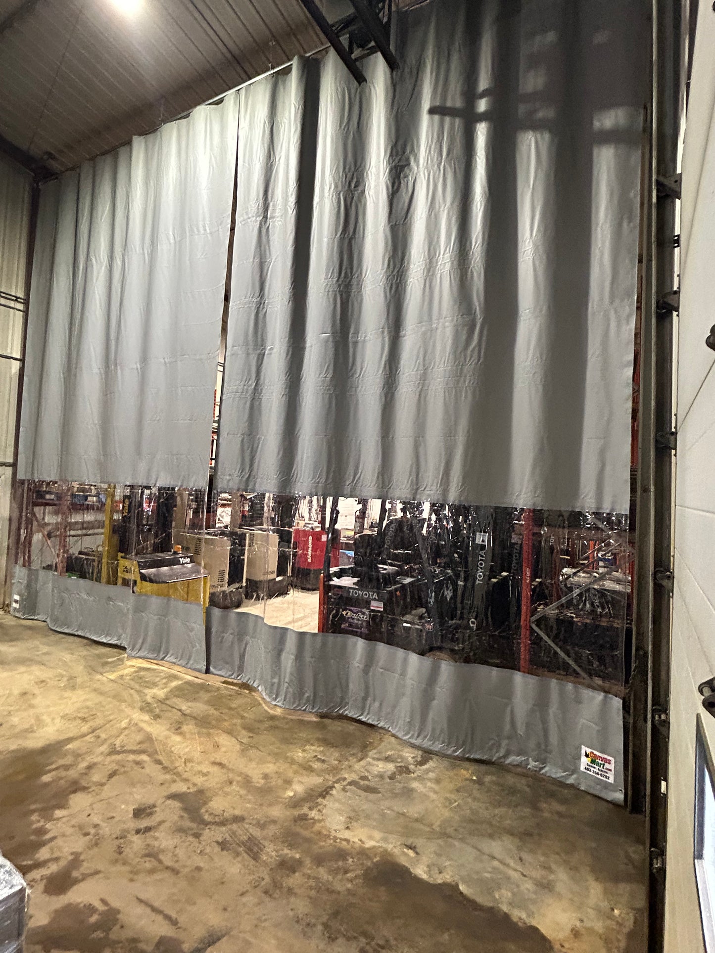Track & Trolley Curtain Kit 10' x 18' (With Window & Hardware)