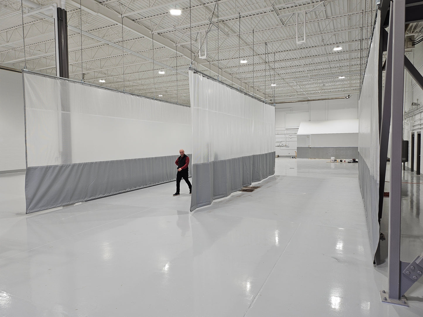 Track & Trolley Curtain Kit 10' x 18' (With Window & Hardware)