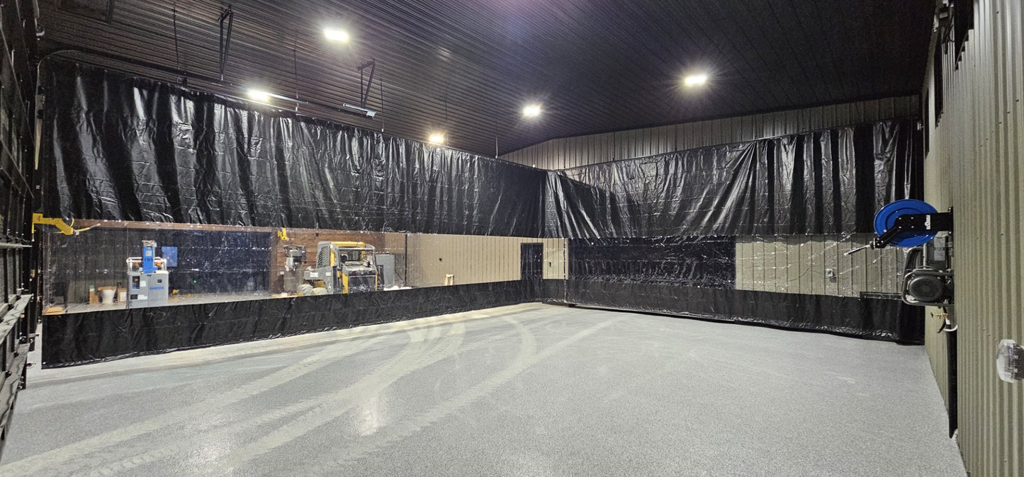 Track & Trolley Curtain Kit 10' x 18' (With Window & Hardware)