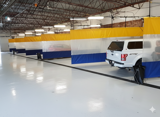 Car Wash Curtain 10' high x 24' long (With Window)