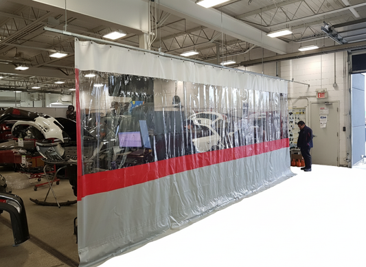 Track & Trolley Curtain Kit 10' x 24' (With Window & Hardware)