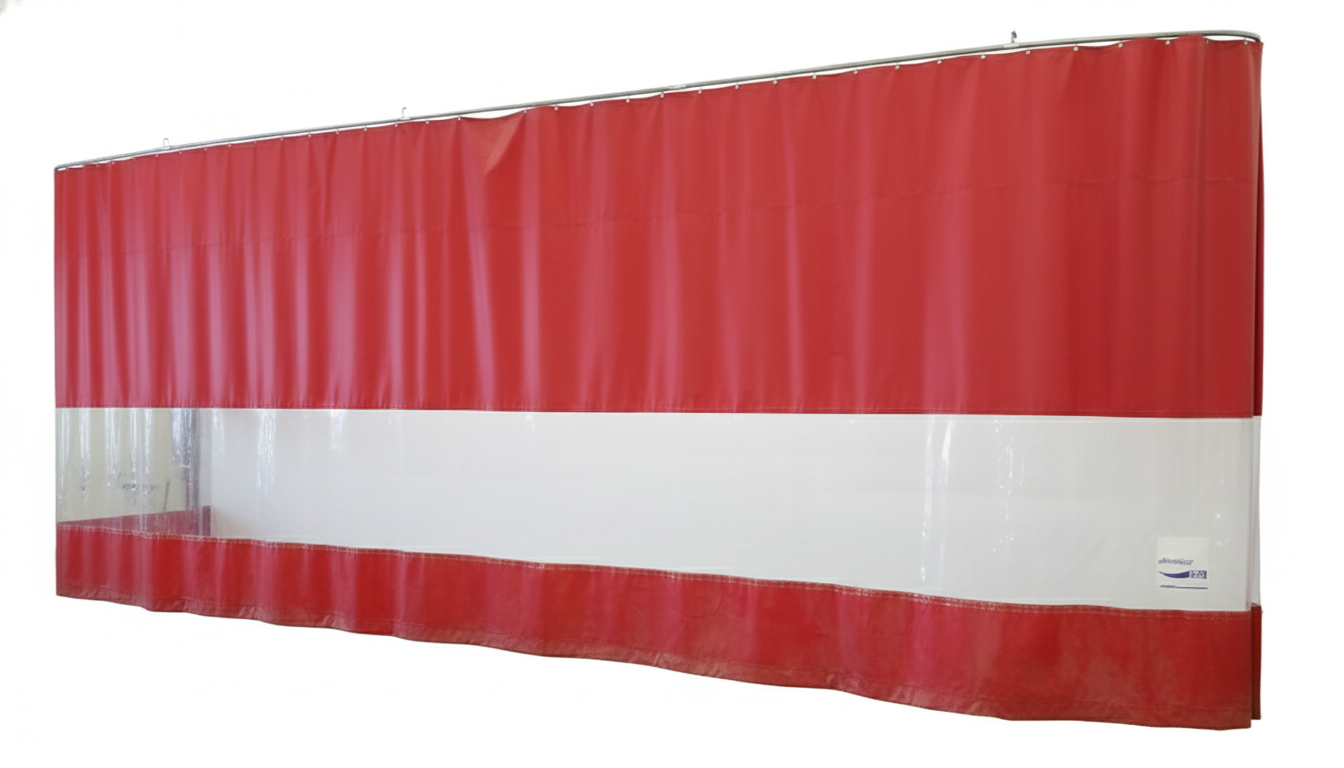 Track & Trolley Curtain Kit 10' x 18' (With Window & Hardware)