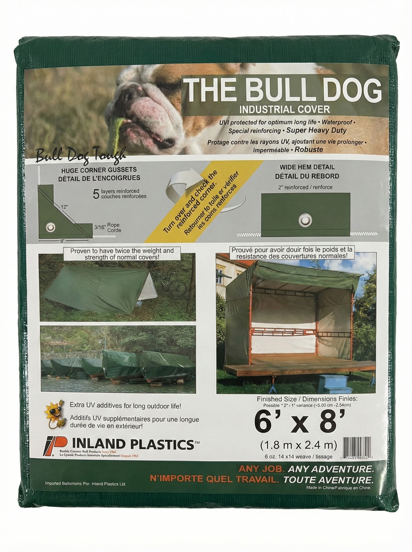 6' x 8' Pre-Fabricated Tarp (heavy-duty)