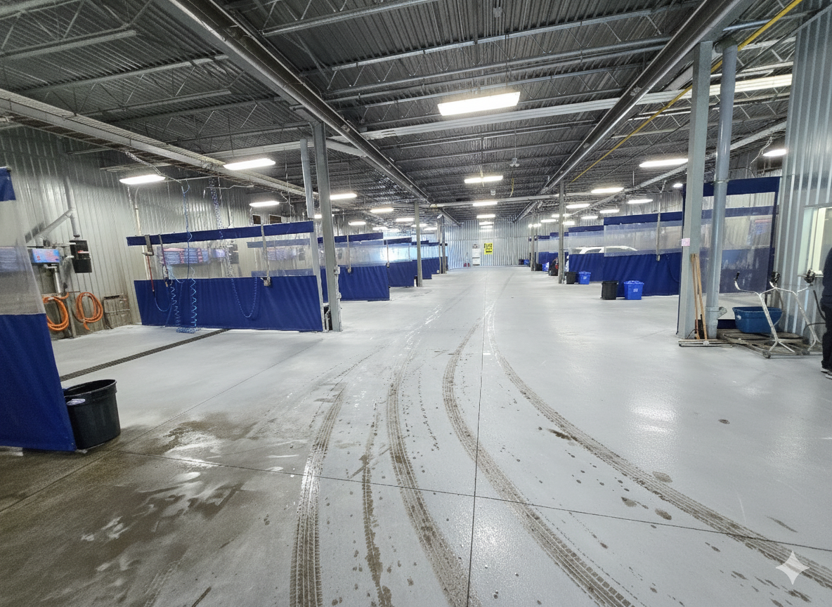 Car Wash Curtain 10' high x 24' long (With Window)