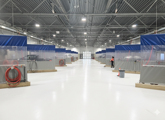 Car Wash Curtain 8' high x 24' long (With Window)