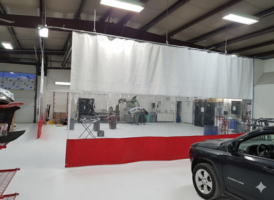 Track & Trolley Curtain Kit 10' x 30' (With Window & Hardware)