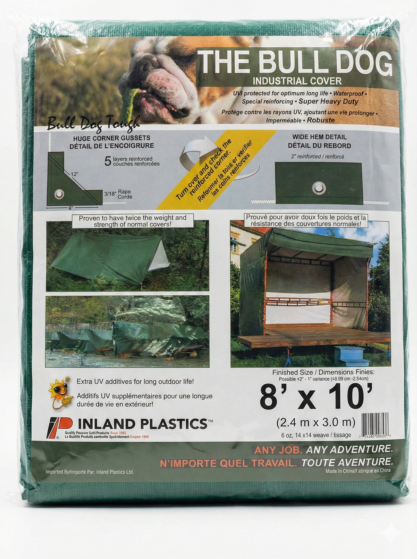 8' x 10' Pre-Fabricated Tarp (heavy-duty)