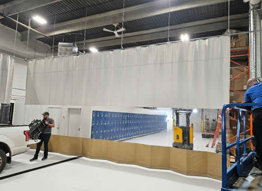 Track & Trolley Curtain Kit 10' x 18' (With Window & Hardware)