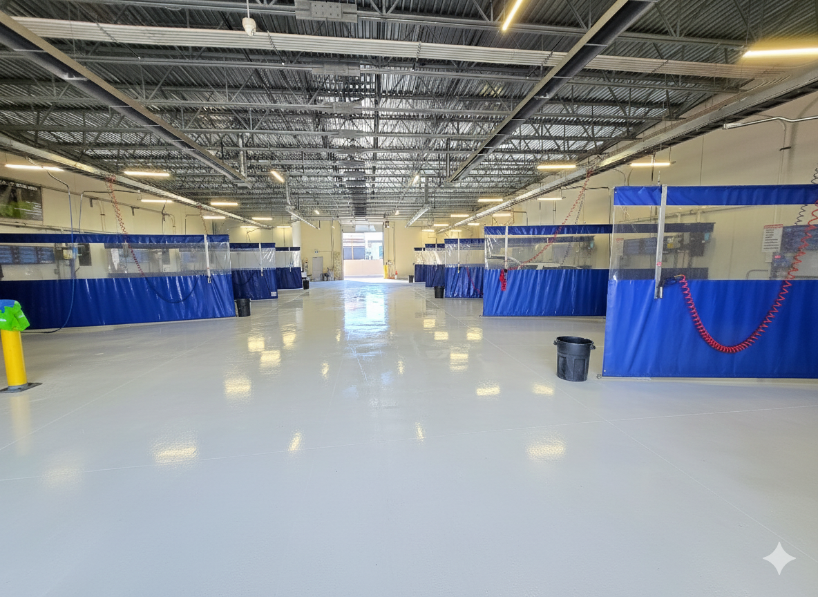 Car Wash Curtain 10' high x 24' long (With Window)