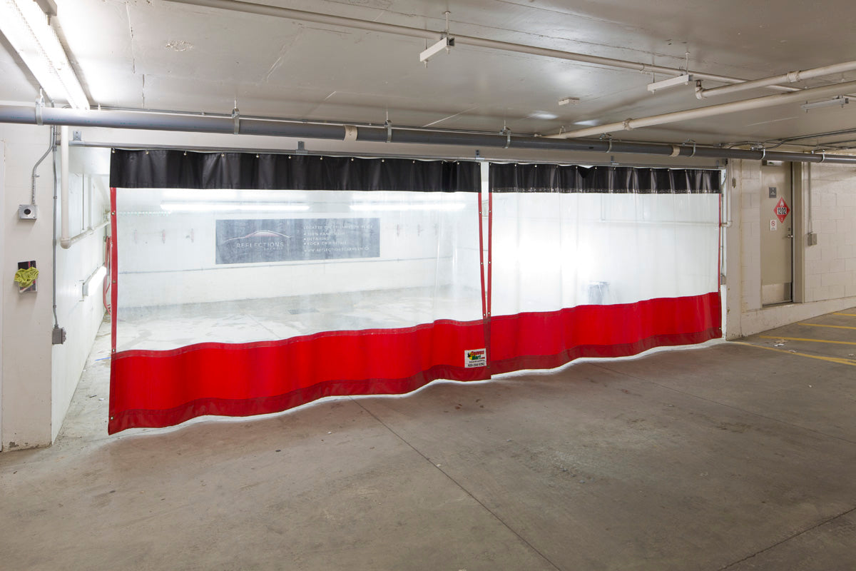 Track & Trolley Curtain Kit 10' x 18' (With Window & Hardware)