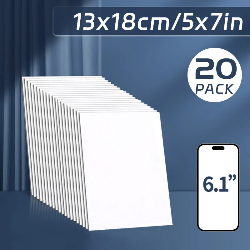 20 Pack 5×7 Inch Canvas Boards for Painting