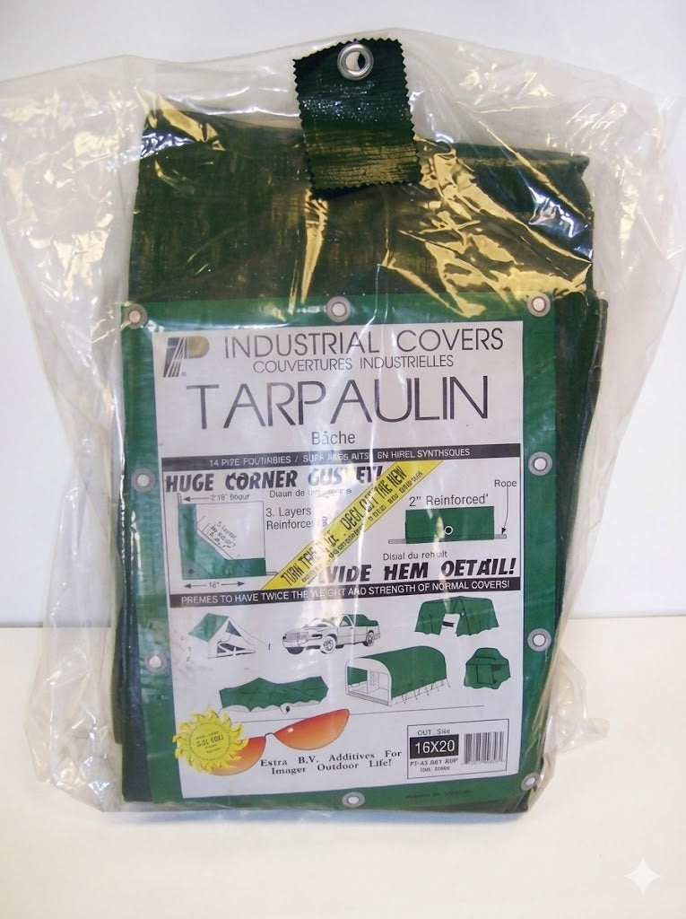 16' x 20' Pre-Fabricated Tarp (heavy-duty)