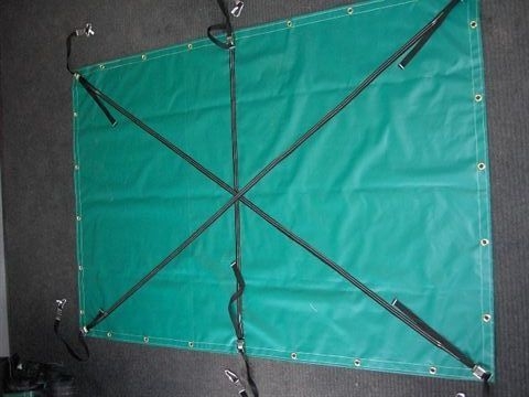 Vinyl containment tarp